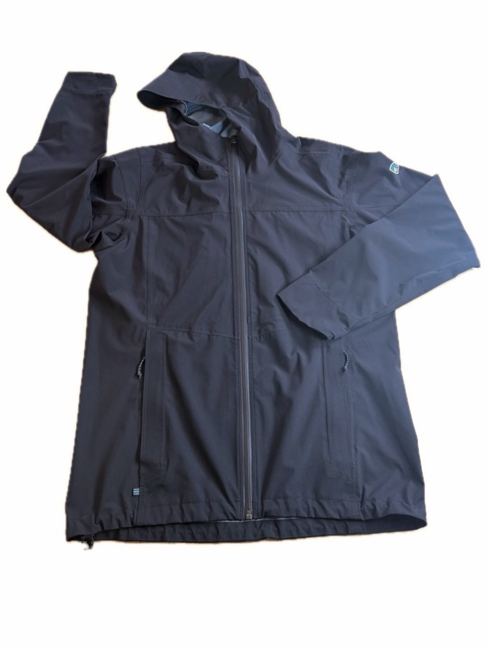 Kuhl Projekt Stretch Voyagr Jacket Rain Performance Full Zip Black Womens Sz XS